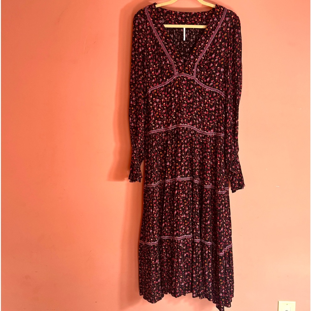 Free People v neck ultra-comfy midi dress.
